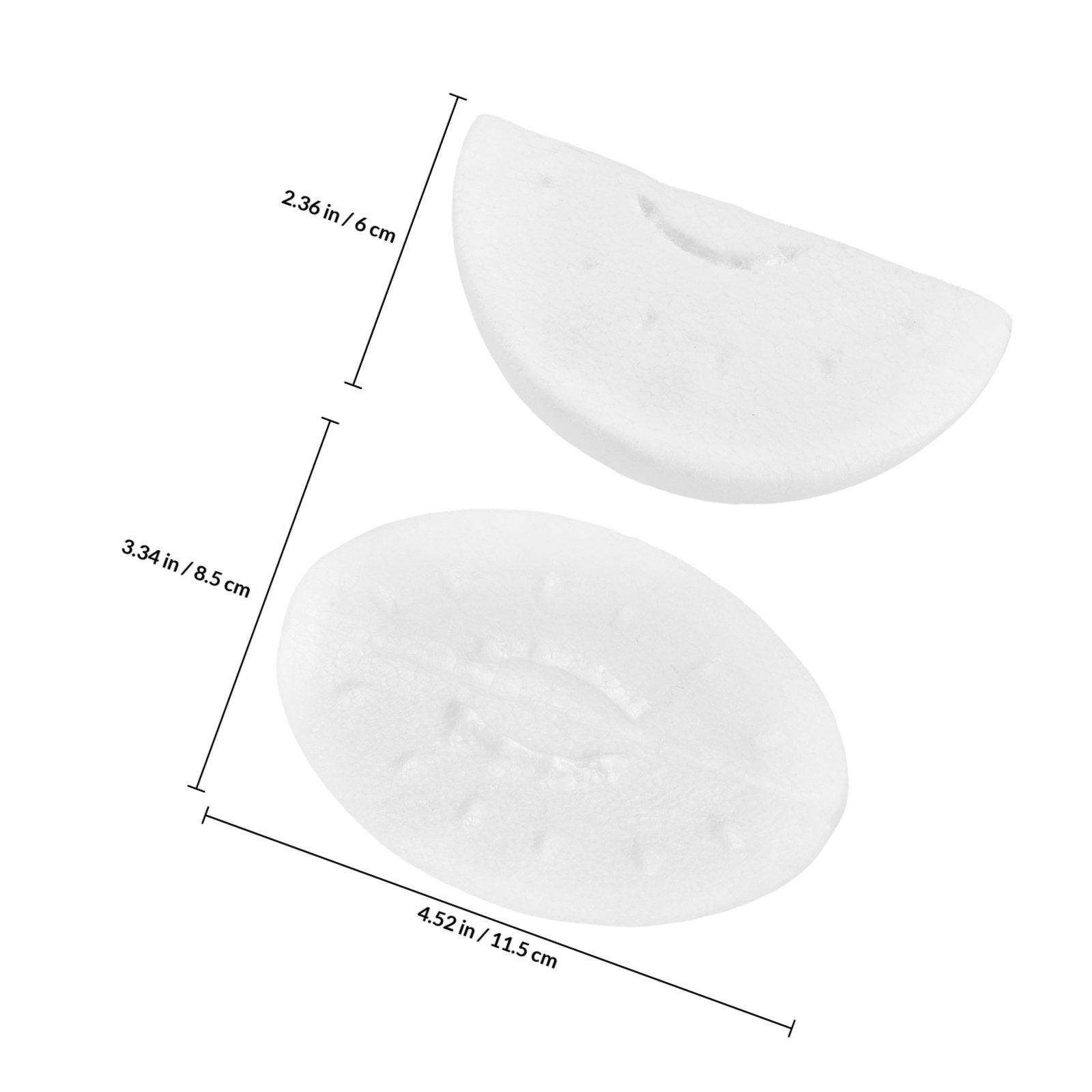 4 Stück weiße Schaumstoff-Wass – Art And Craft Vegetable Bewertung und Preis