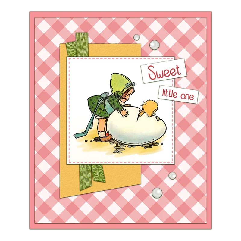 Niedliche Baby- und Eierküken- – Rubber Stamp Blank Bewertung und Preis